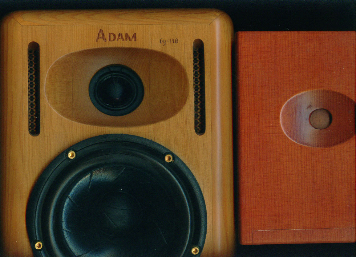 TIS mastering monitor
1999年,圖紙變成實物
2000限量50對TIS mastering monitor面世，右邊不起眼的妹仔，一張跟喇叭附送的1:1，最后比主人更蠋目
碟片可試音，木盒可調音
碟片盘裡放，木盒機面鎮
成雙成對播，靚聲包冇錯
十年前個客的feedback