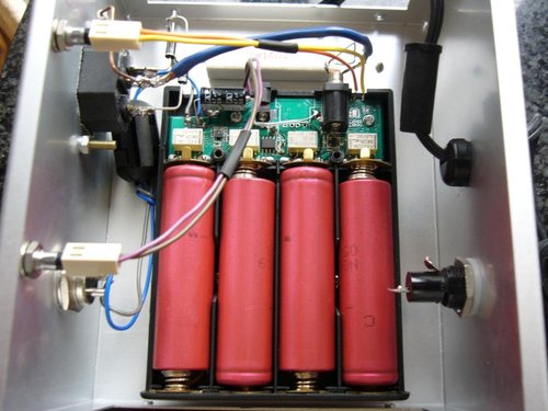 EQ Linearizer power usage Li-ion battery and got balance cell charge circuit.
Also have remote power-on feature for EQ linearizer to remote power-on.