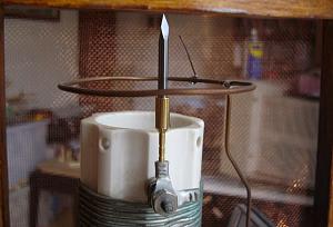Finish change flame needle.