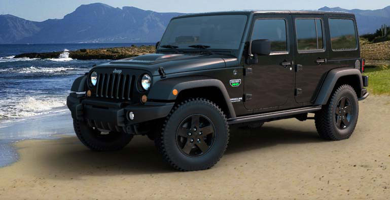 black colored hard top