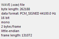 wav file content